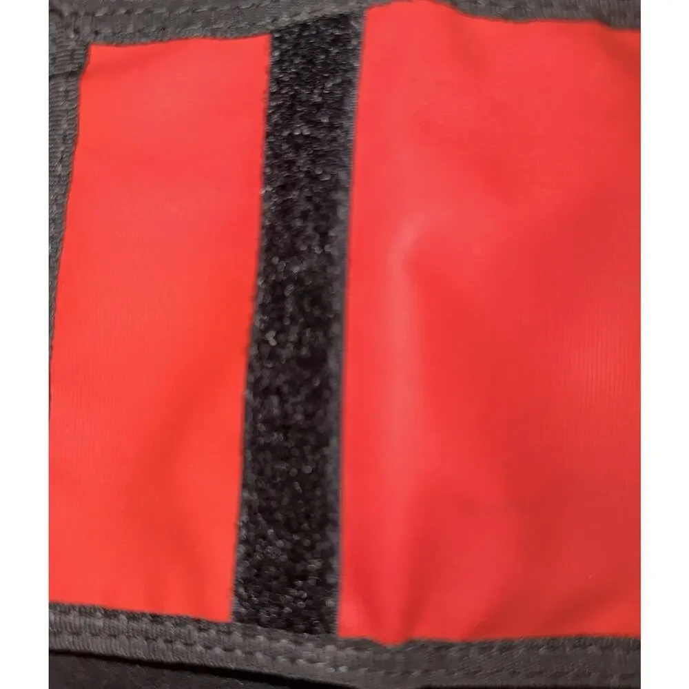 Eddie Bauer Red Trifold Wallet Hook & Loop Billfold NWT